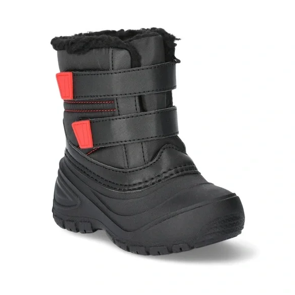 Black and Red Winter Boots - Picture 2 of 8